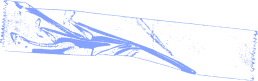 Blue tape decoration